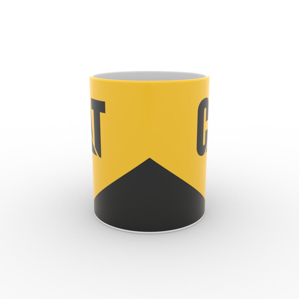 11oz Yellow Two Tone Mug - UK Printing Company