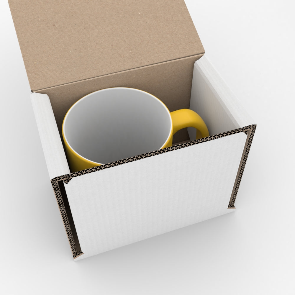 11oz Yellow Two Tone Mug - UK Printing Company