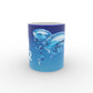 11oz Blue Two Tone Mug - UK Printing Company