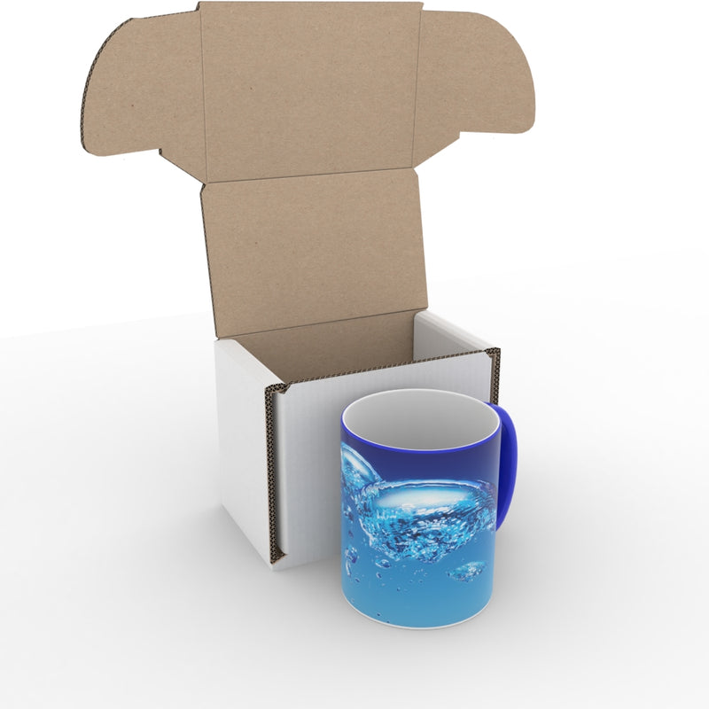 11oz Blue Two Tone Mug - UK Printing Company