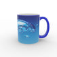 11oz Blue Two Tone Mug - UK Printing Company