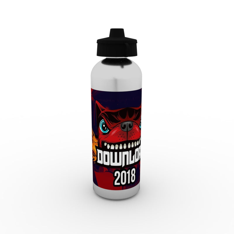 Silver Water Bottle 600ml - UK Printing Company