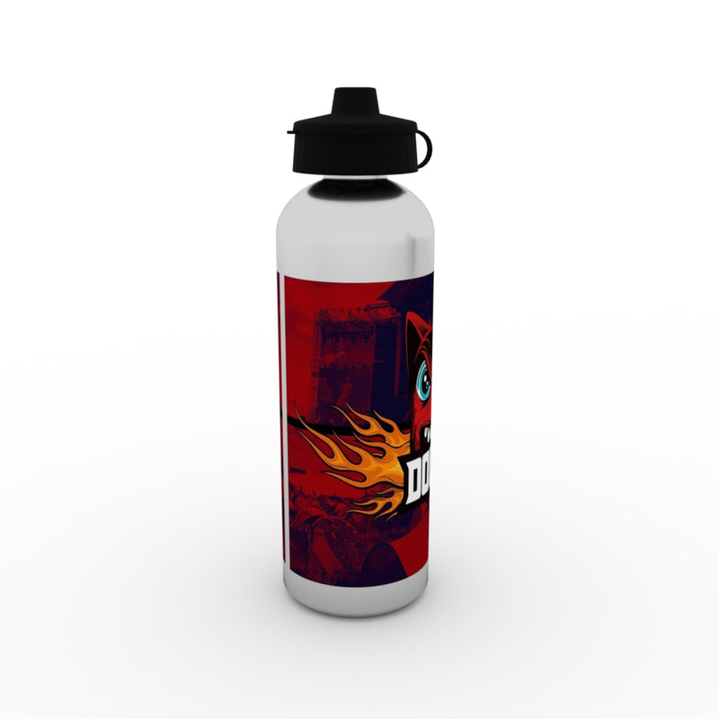 Silver Water Bottle 600ml - UK Printing Company