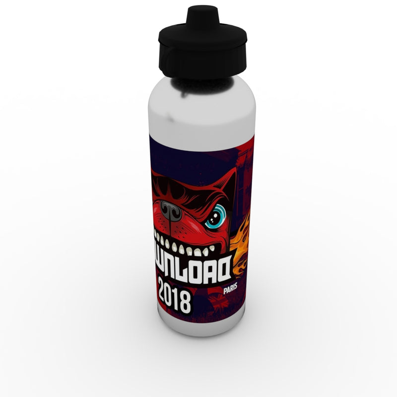 Silver Water Bottle 600ml - UK Printing Company