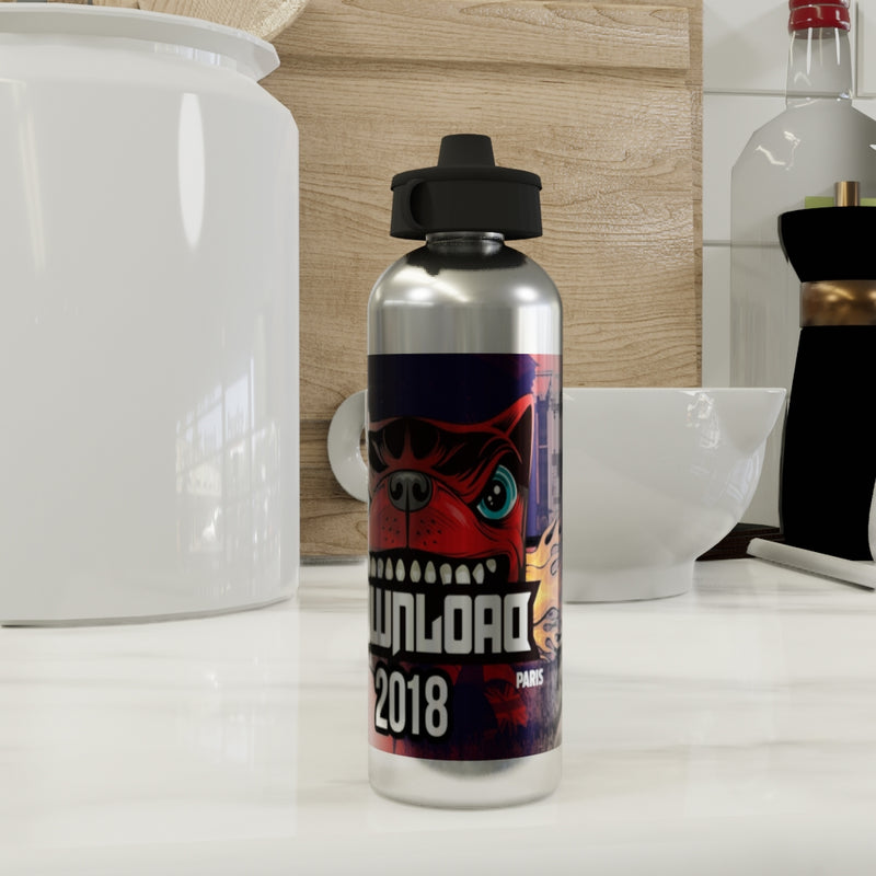 Silver Water Bottle 600ml - UK Printing Company